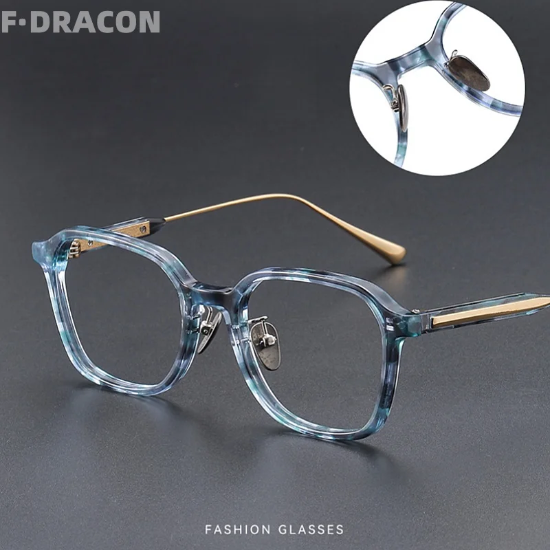 

Ultra Light Sheet Eyeglass Frame Retro Square Men's And Women's Eyeglass Frame Anti Blue Light Optical Prescription Frame C-02