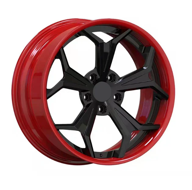 for   Customized forged wheels 2 piece aluminium alloy car rims