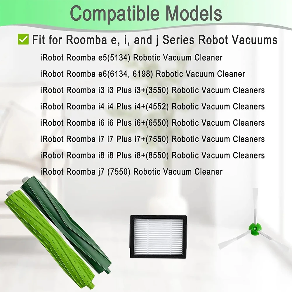 For iRobot Roomba i3 i3+ i4 i6 i6+ i7 i7+ i8 i8+J7 J8 /Plus E5 E6 E7 I,E &J Series Cleaner Robot Replacement Parts Accessories