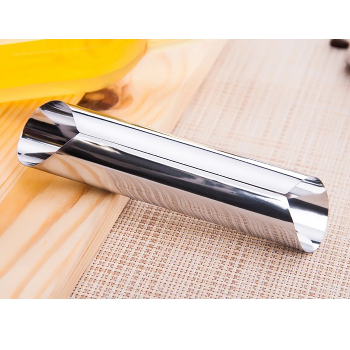 

12Pcs Baking Tools Stainless Steel Cylindrical Shaped Croissant Tube Bread Mold Reusable Safe Easy Clean Home Bakery Supplies