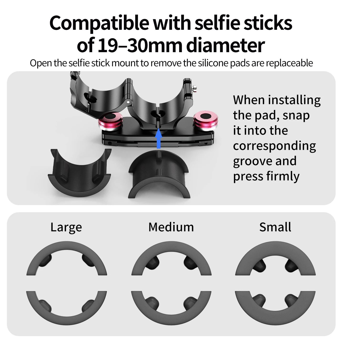 Kamera-Selfie-Stick-Clip für Rucksack-Schultergurt – Schnellverschluss-Halterung für Insta360 GoPro DJI Action – Freihändige Fotografie – Detail 9