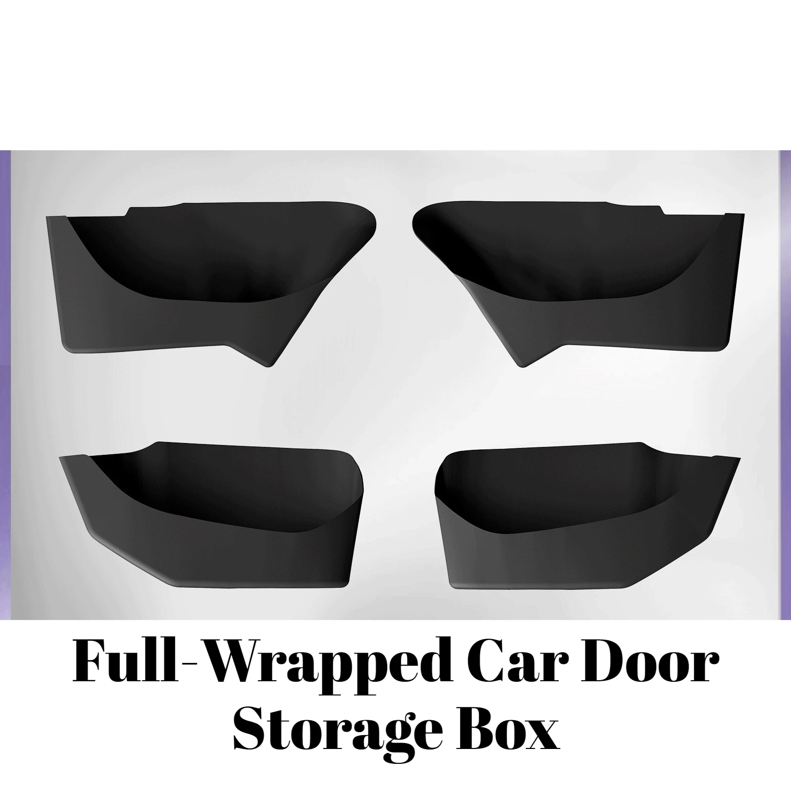 

For Tesla Model Y Juniper TPE Eco-Friendly Waterproof Full-Wrapped Door Pocket Storage Box Car Interior Modification Accessory