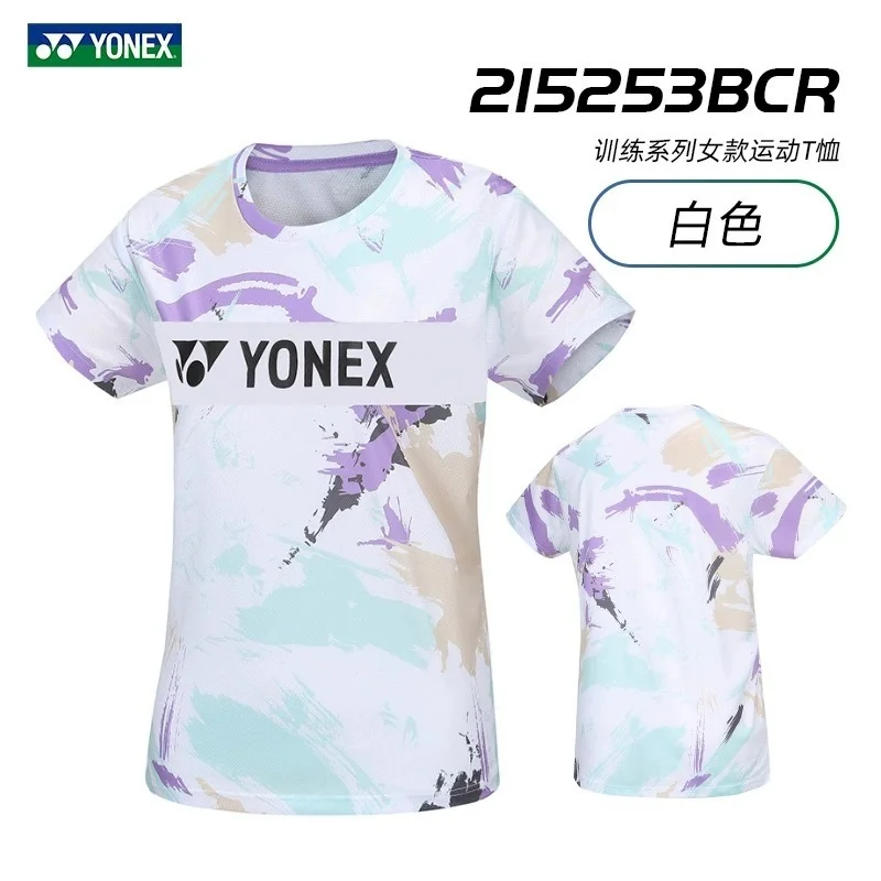 Yonex-ropa de bádminton para hombre y mujer, camisetas transpirables de secado rápido que absorben el sudor, camisetas de manga corta