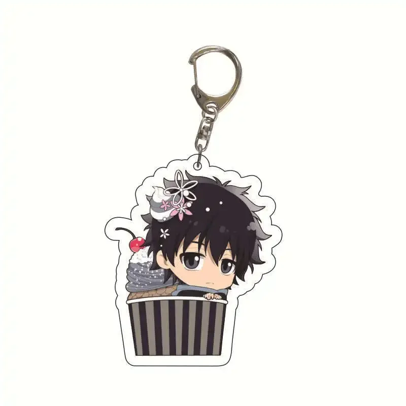 Anime Moriarty Patriot Pendant Keychain Double Side Acrylic Keychain Cartoon Character Cosplay Key Chain Fans Accessories Gift