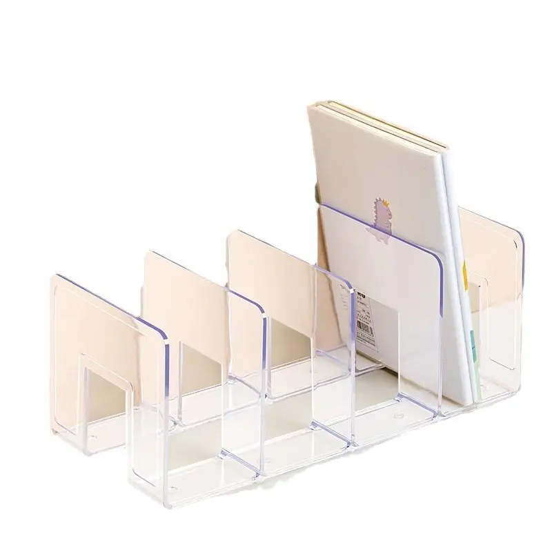 Bookends Durable Anti-Slip Desktop Organizer Stand for Books Magazines Documents Suitable for Student Office Worker Home Use