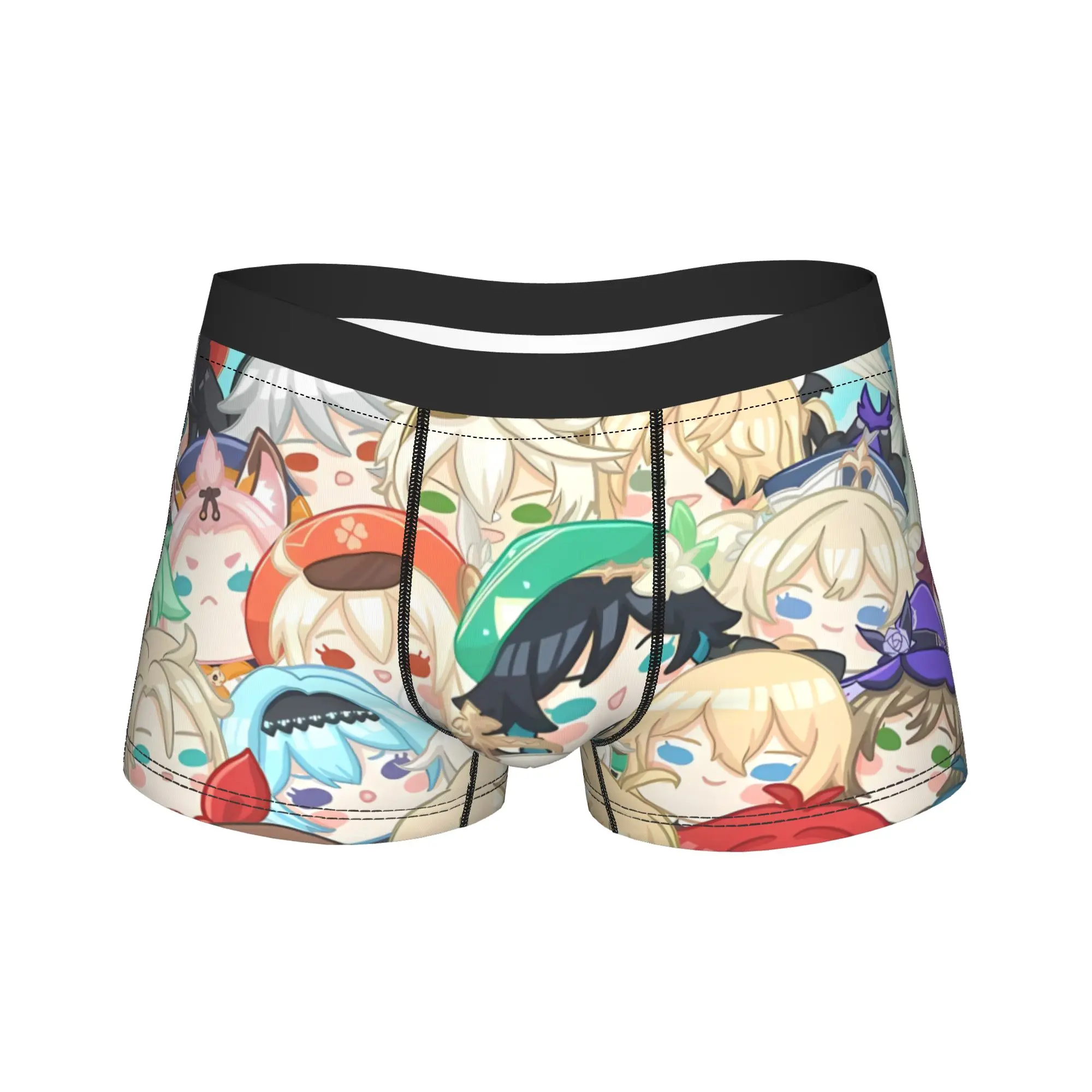 Genshin Impact Game Printed Underwear  Printed Trunk Hot Sale Male Panties Novelty Shorts Briefs Birthday Present