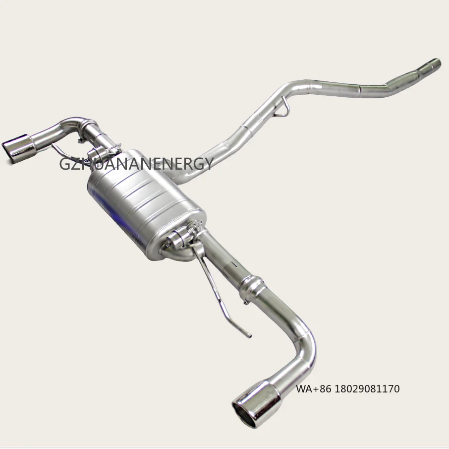 Dual Outlet 304 Stainless Steel Performance System Electronically Controlled Valve Exhaust Pipes for  Q5 45 TFSI 2.0T