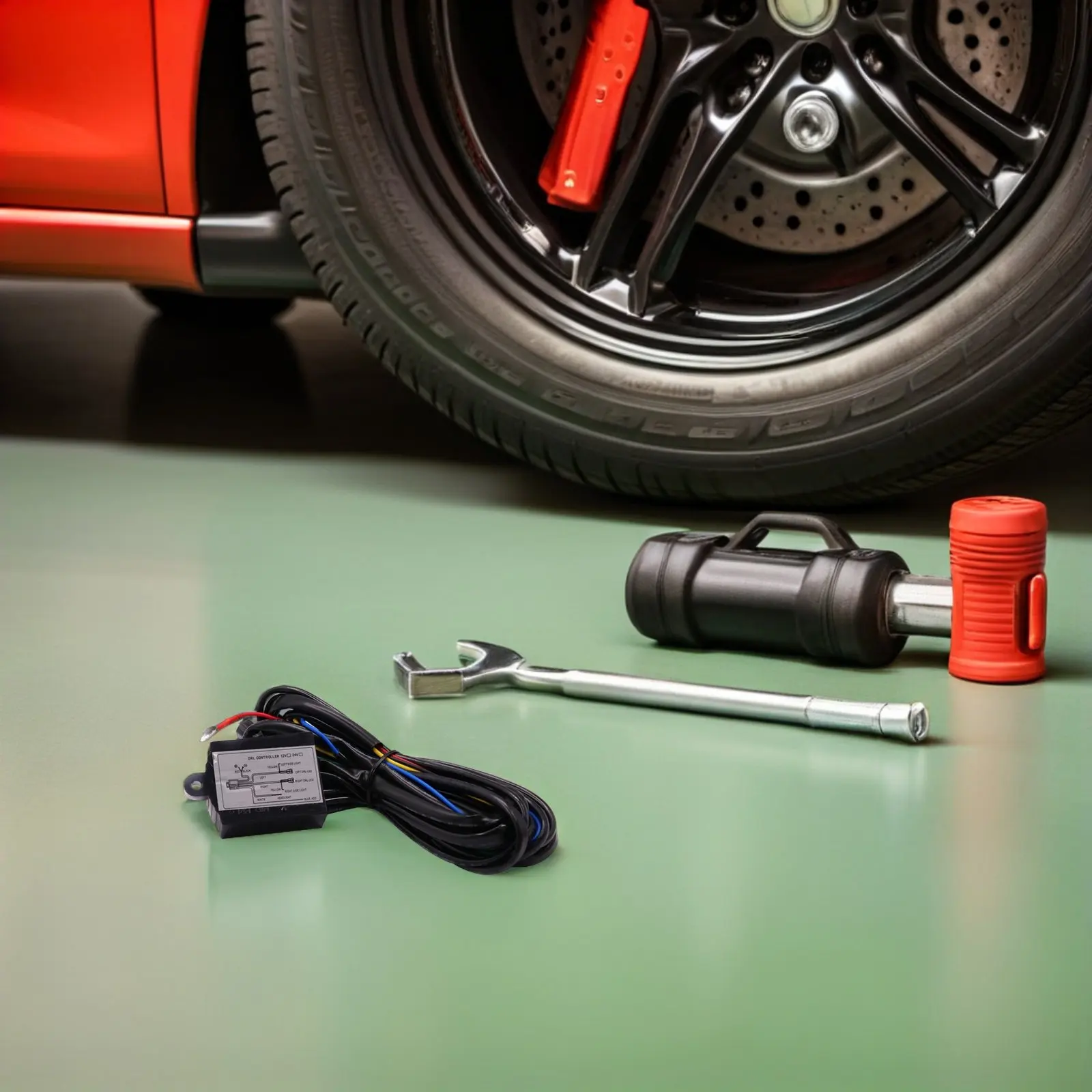 

Daytime Running Light Controller for Car LED Drl Dimmer Relay Black Waterproof Universal Fit Sturdy Multi Function Vehicle