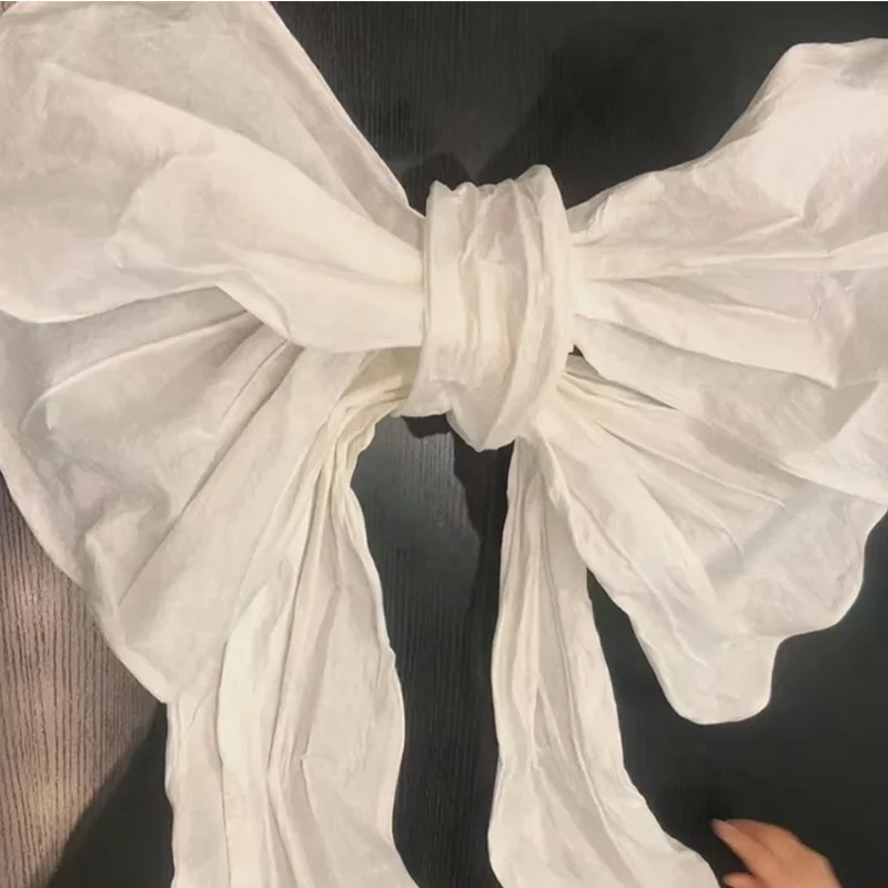 Wedding Paper Art Streamers Modeling Bowknot Paper Flowers Wedding Background Decoration Party Event Stage Window Display Layout