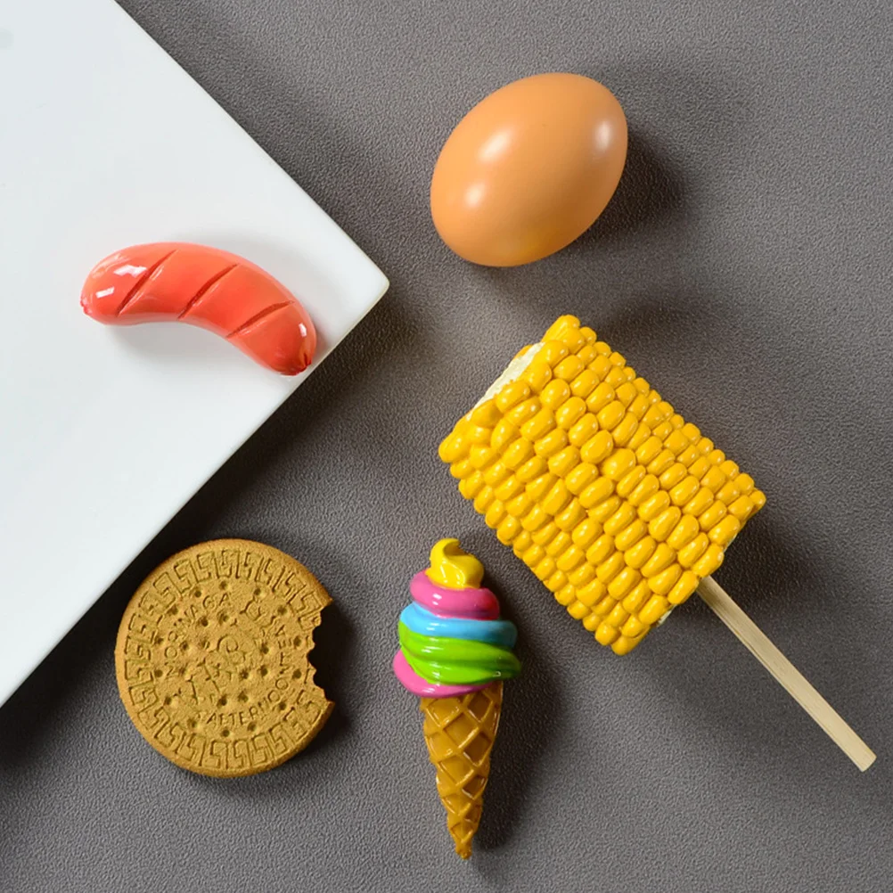 

2Pcs Creative Corncob Fridge Magnet Decorative Sticker Refrigerator Decor Fridge Sticker Magnetic Home Decoration Kitchen Decor
