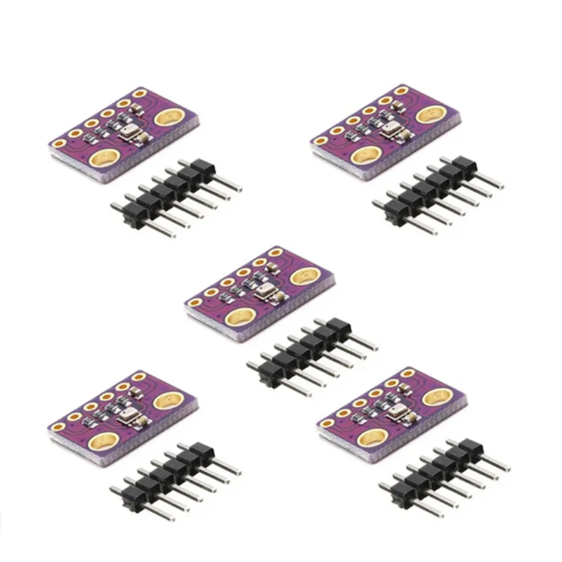 고정밀 기압 센서 모듈, 디지털 기압 온도 습도 센서 모듈, BMP280, 3.3V, 5V, 5 개