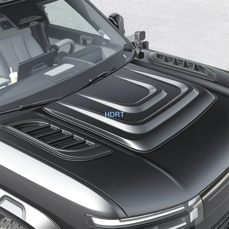 For BYD Formula Leopard Titanium 7/Tai 7/Ti 7/Denza B7 2025 + Car Styling Front Engine Bonnet Plate Hood Scoop Cover Accessories