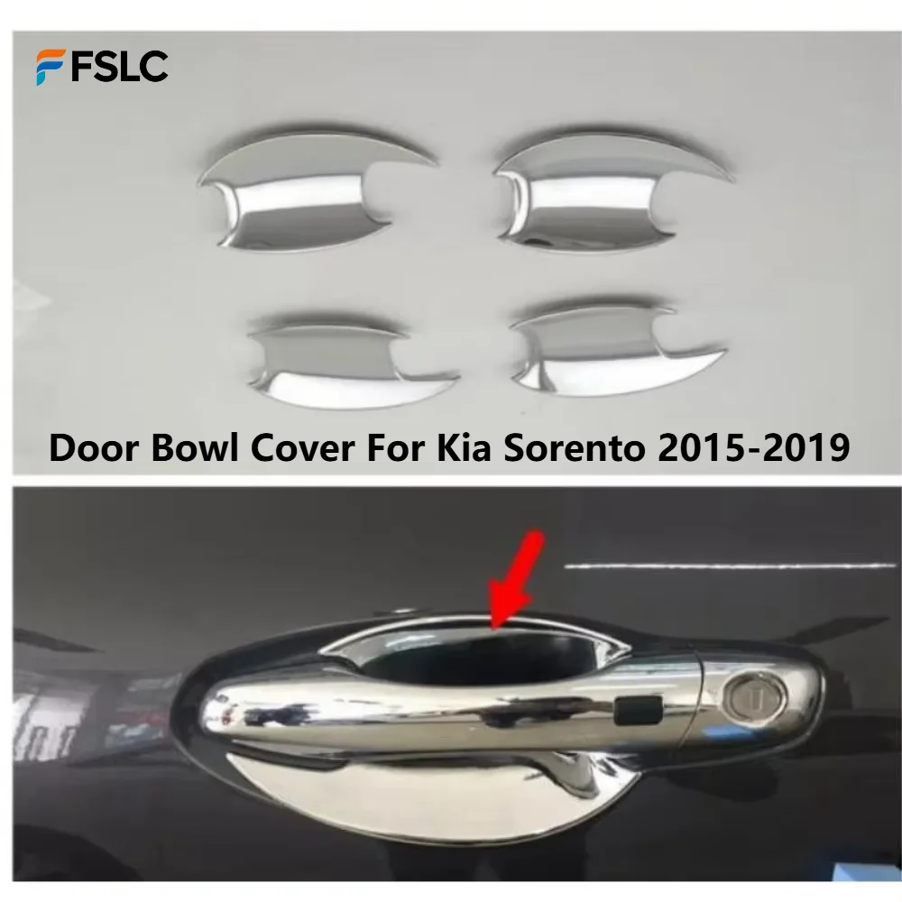 

⭐Genuine⭐ Car Upgrade For Kia Sorento 2015-2019 Door Handle Cover Wrist Protection Bowl Guard Modification Trim