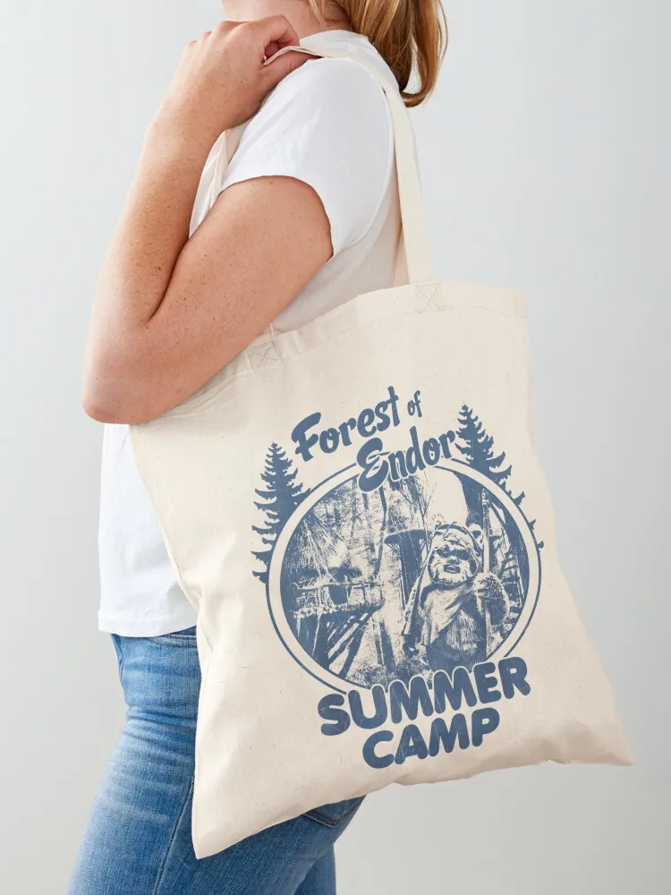 

Wicket Ewok Endor Foret Summer Camp Tote Bag tote bags aesthetic custom canvas bag Lady bags tote bag screen