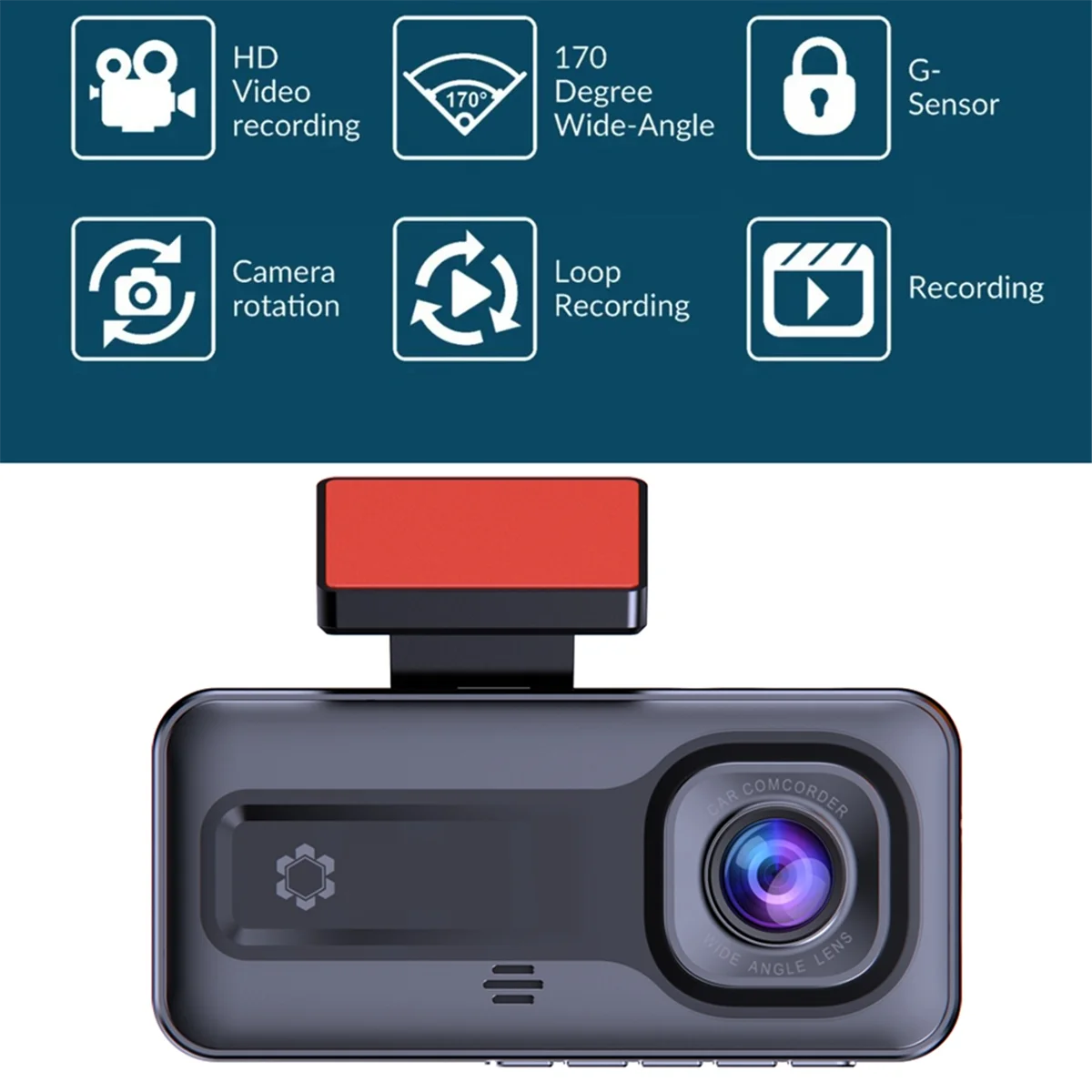 

Durable 8MPX HD Night Vision Car Recorder Three Lens Wifi Cell Phone Interconnect Front Car Inside Rear Portable Recorder