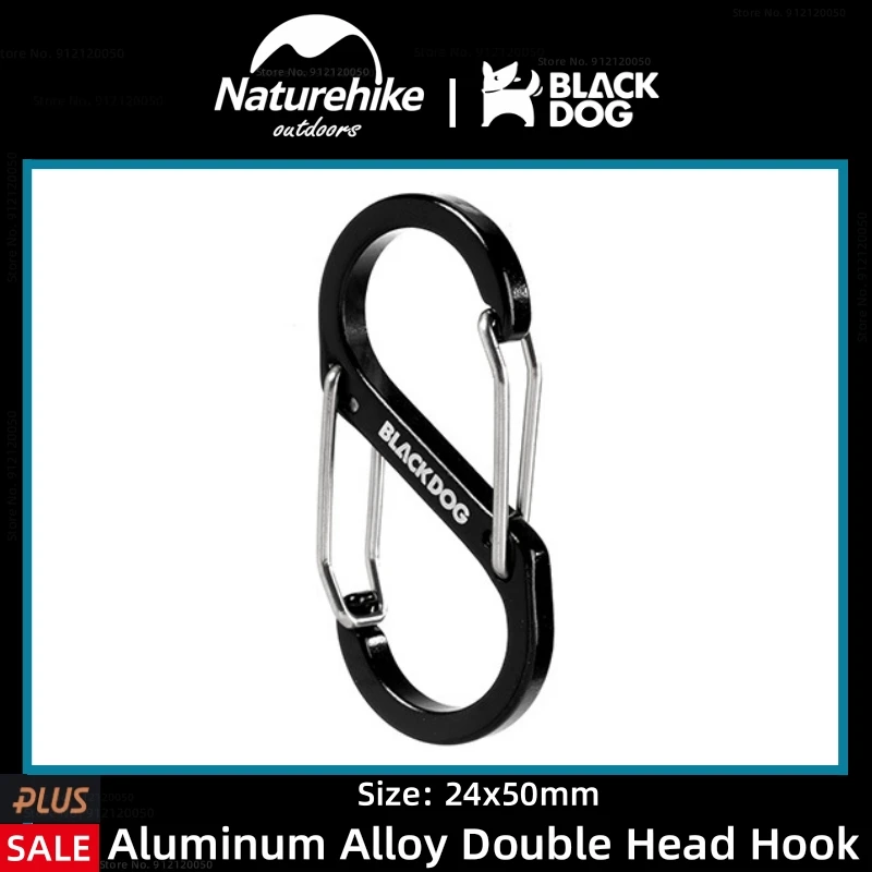 

Naturehike-BLACKDOG Outdoor Multifunctional Aluminium Alloy Hook Portable Camping Travel Mountaineering Buckle Tent Accessories