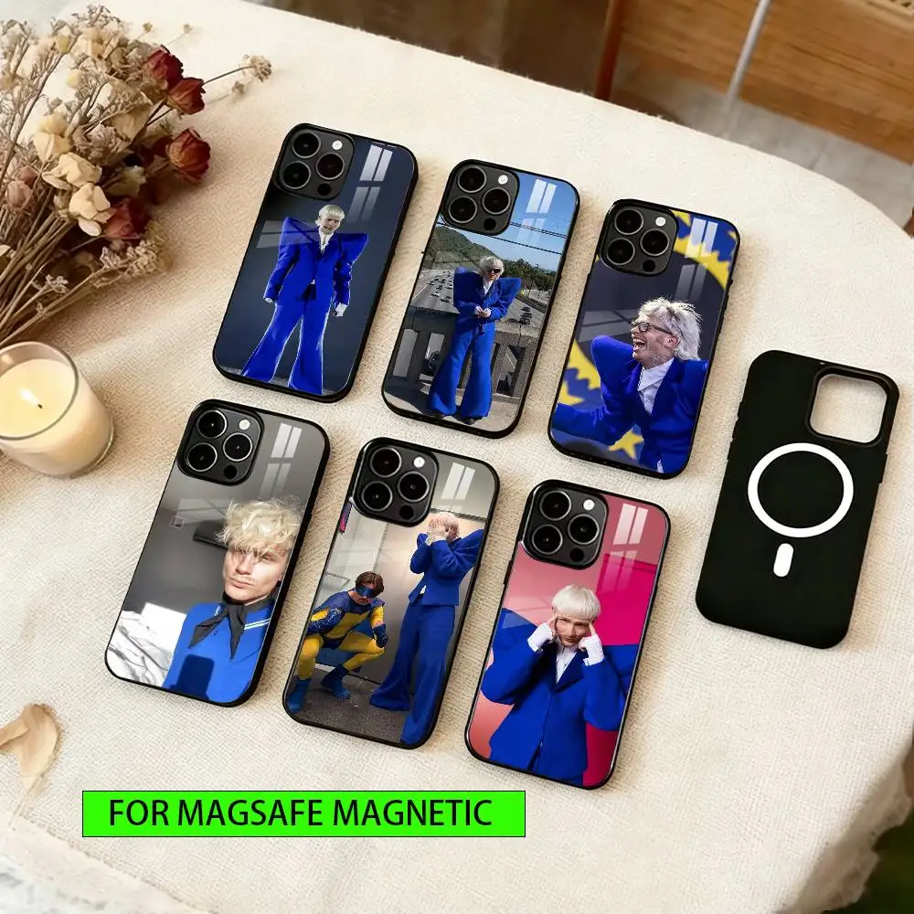 

Joost Klein Rapper Phone Case For iPhone17,16,15,14,13,12,11 Plus,Pro Magnetic with Magsafe Wireless Charging