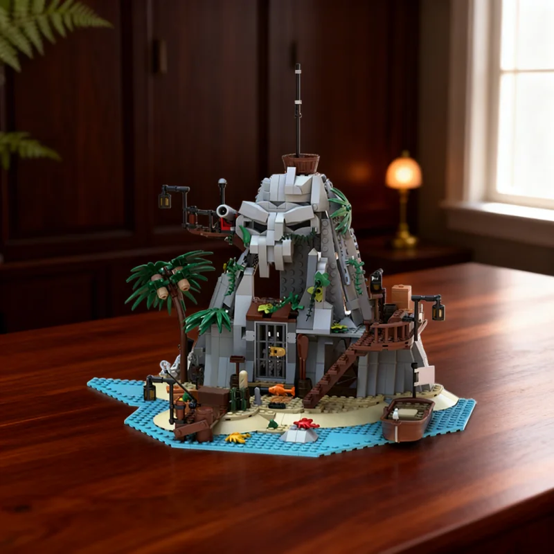 

Набор строительных блоков MOC «Пираты острова Куттракетт», 488 деталей, креативный подарок, коллекционный декор для детей и взрослых, для дома и офиса