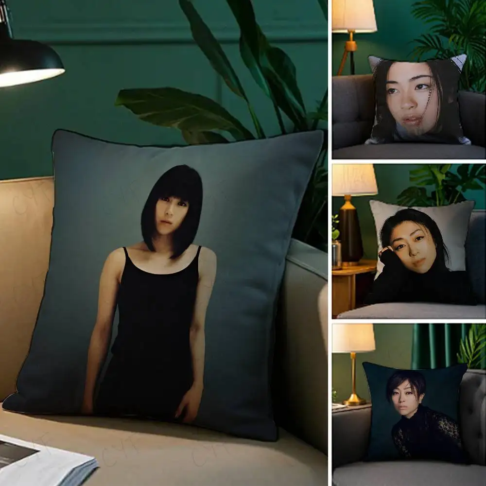 

Hot Singer U-Utada Hikaru Pillow Case Custom Printed Brushed Fleece Pillow, Baby Skin-Touch, Eco-Friendly Dye-Sublimation Cushio