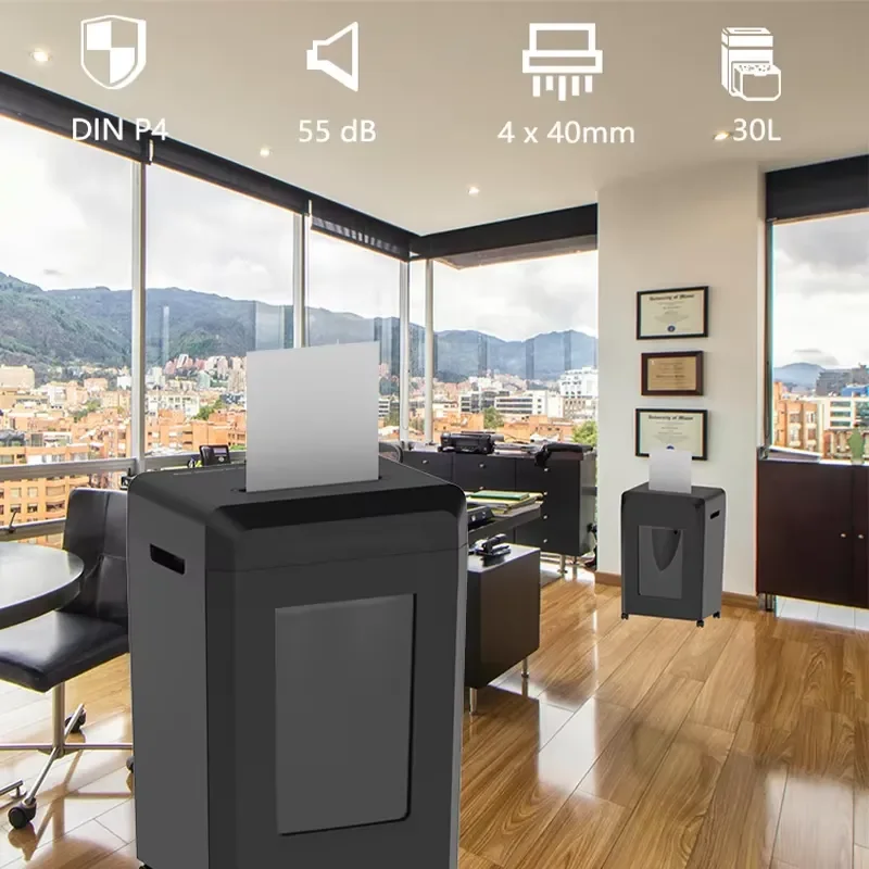 for 25-Sheet Cross-Cut Office Shredder with 30L Pull-Out Carton