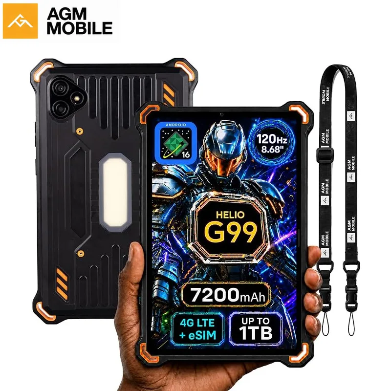 AGM PAD 8.68" P3 Rugged Tablet Android 16 7200mAh Battery 120Hz 6GB RAM 128GB Storage Pad PC 4G Global Tablet Local Delivery