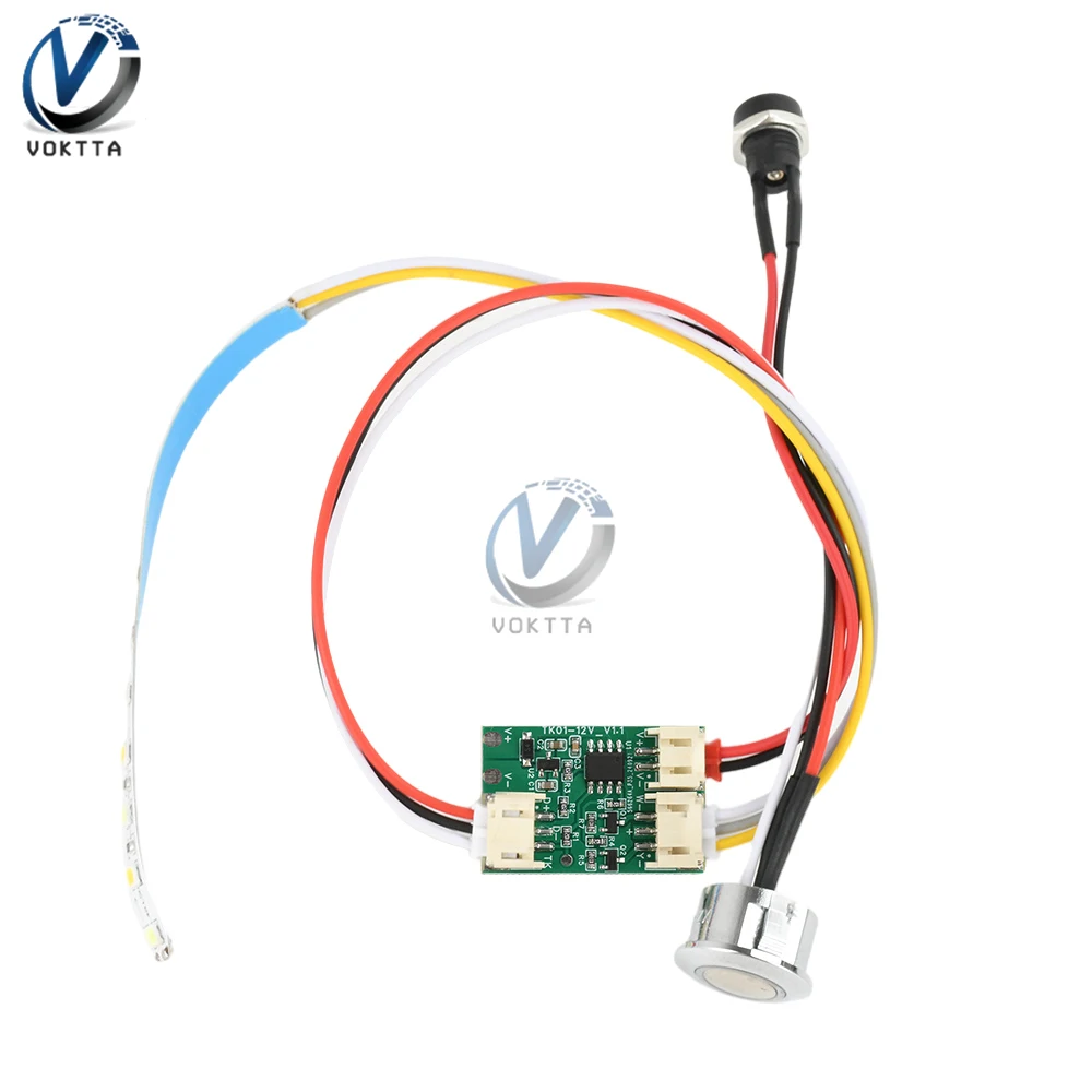 DC 5-12V LED Dimmer Touch Sensor Switch LED Strip Dimming Brightness Touch Controller Board Dimming Push Button Control
