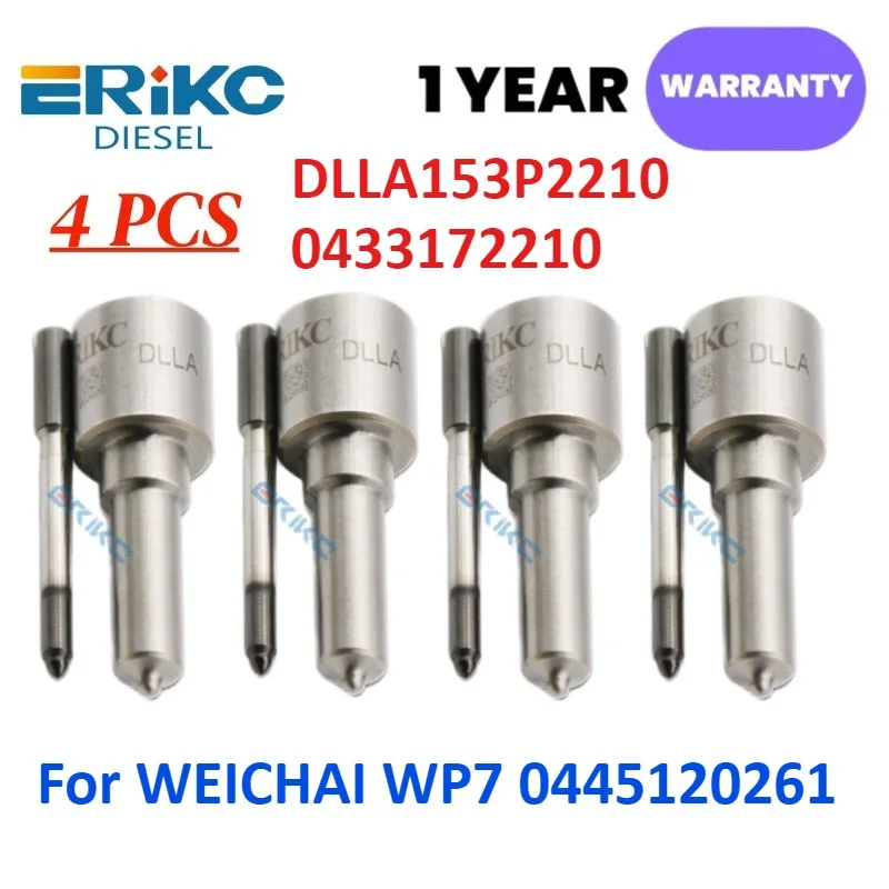 

DLLA153P2210 0433172210 Diesel Fuel Injector Nozzle Diesel Injector Nozzle DLLA 153 P 2210 for WEICHAI WP7 0445120261