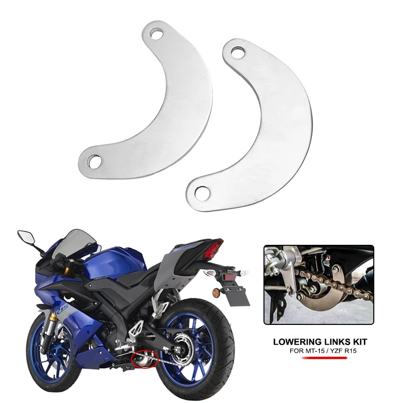 

Rear Suspension Lowering Links Kit For YAMAHA YZF R15 V3 V2 YZF-R125 MT15 2011-2020 Motorcycle Linkage Cushion Connecting Lever