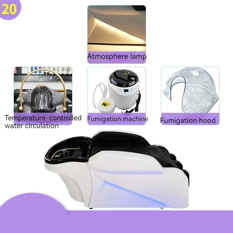 Hair Shampoo Massage Bed Professional Chair  Salon Washing Hairdressing Living Room Bowl Portable Japanese Water XFY-82