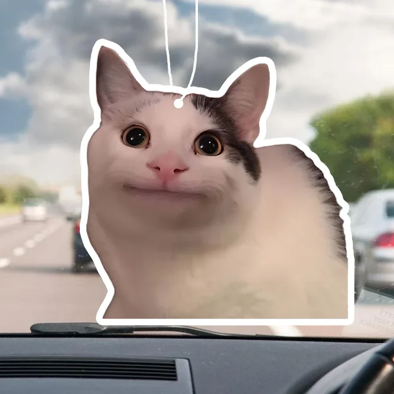 Perfume de aromaterapia divertido para coche, ambientador de coche, espejo, accesorios interiores, colgante, salida de perfume, 1 unidad