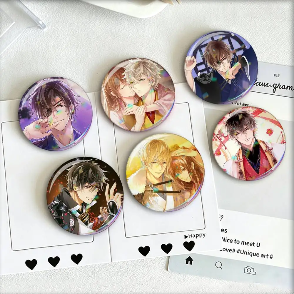 

Ikemen Sengoku Romances Across Time Laser Badge Creative Pins Brooch for Bag Clothes Hat Decor Gifts Fans Collect