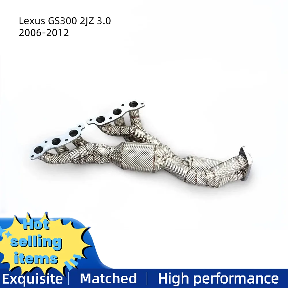

Головка выпускного коллектора для Lexus Gs300 2JZ 3,0 2006-2012, каталитический нейтрализатор выхлопной трубы из нержавеющей стали, автомобильные детали