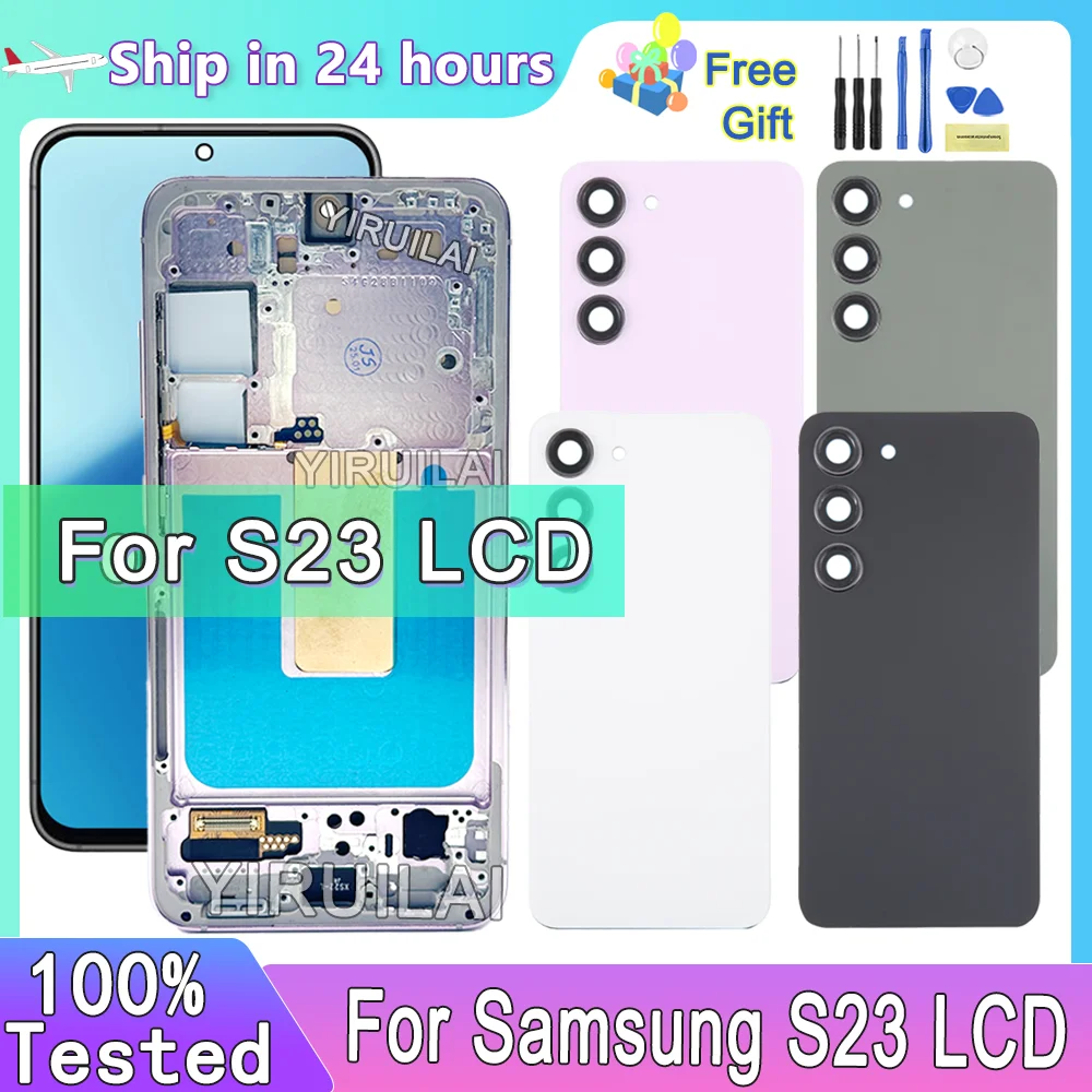 

TFT For Samsung S23 LCD Display Touch Screen Digitizer For Samsung S23 5G S911 S911B S911U Screen With Frame Department