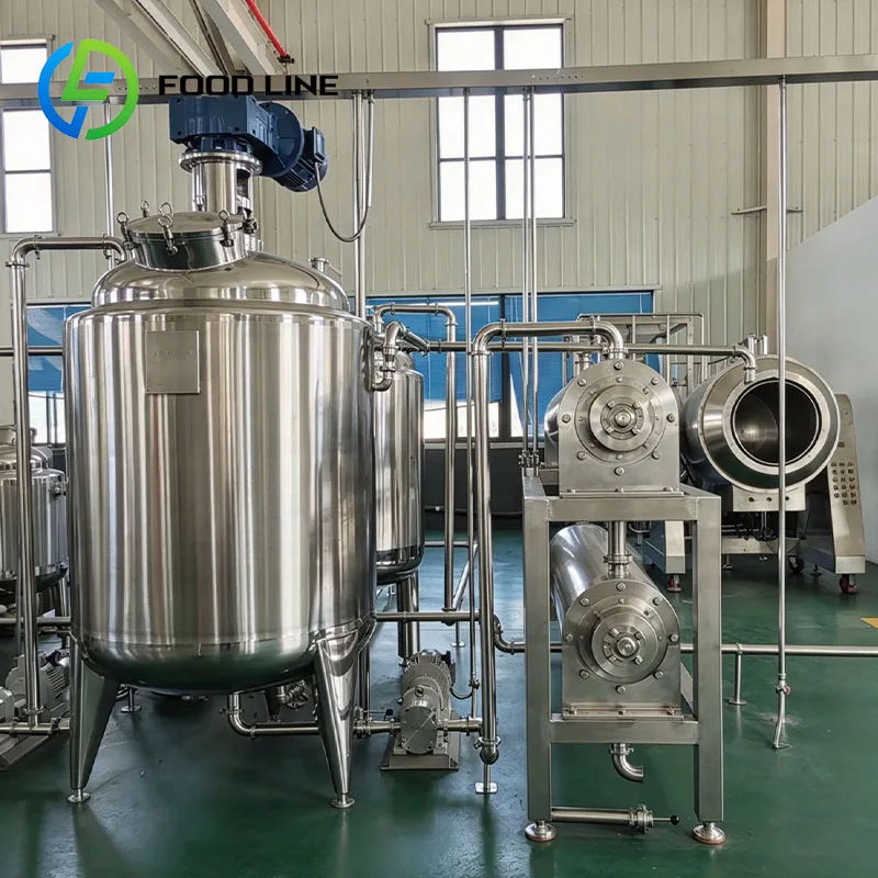 Almond Butter Cooling Tank Mixing Machine Nut Paste Processing System Commercial Customized