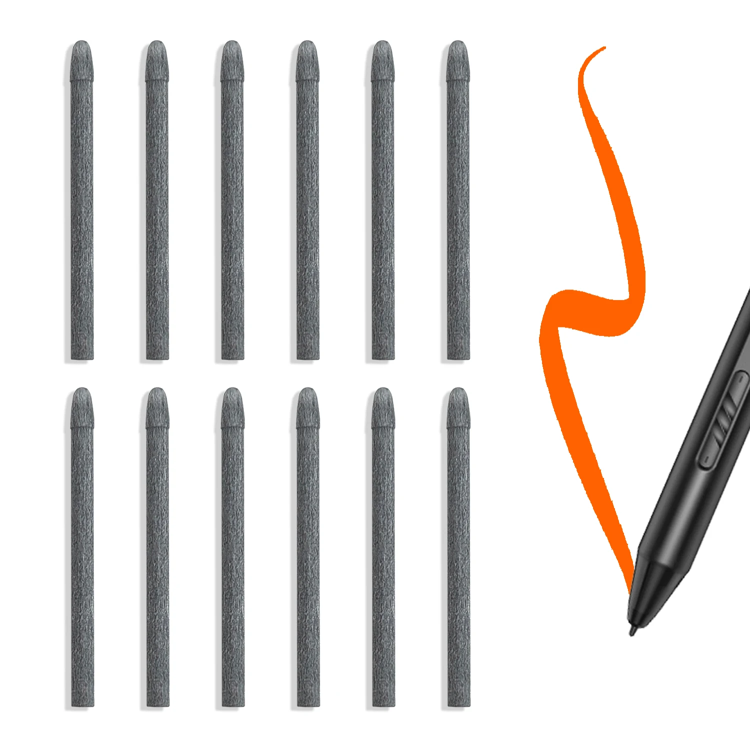 X3 / X3Pro Plus Felt Replacement Nibs 10 Pieces for XP-Pen Artist10 2nd/Artist12 2nd /Artist13 2nd/Artist16 2nd/Pro 16/Deco L LW