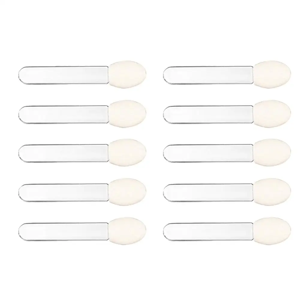 مجموعة فرش ظلال العيون الاحترافية مكونة من 10 قطع من أدوات مكياج أداة توزيع رأس إسفنجية لملحقات لوحة ظلال العيون