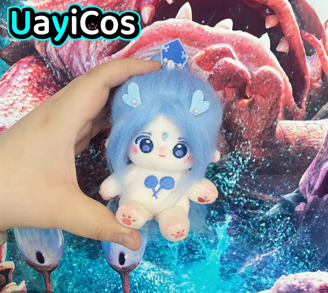 

10 см Ne Zha 2 Demon Nezha Aobing Master Devil Stuffed Plushies Плюшевая кукла Одежда Сумка Подвеска Брелок Аниме Фигурка Игрушка Дети Gif