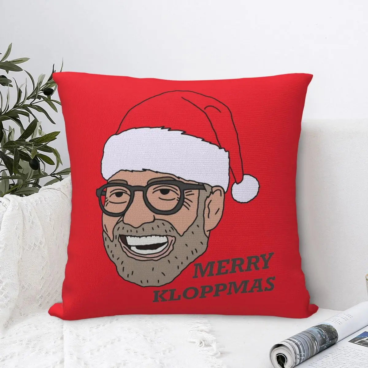 Christmas Jurgen Klopp Pillowcase Polyester Cushion Cover Decor Pillow Case Cover Home Wholesale 18'