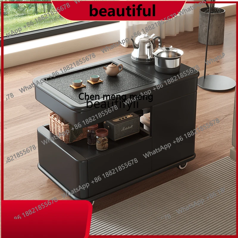 

Movable, coffee table, living room, household balcony, small tea table, making integrated sofa, side cabinet H