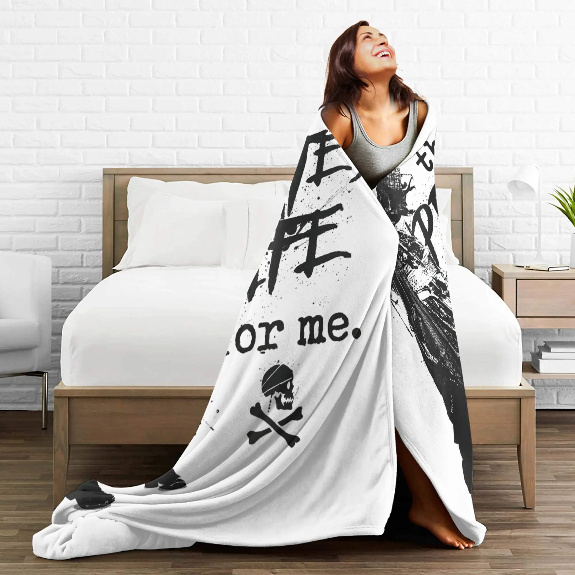 Фланелевое одеяло «Пираты Карибской моря» из фильма для спальни, вязаное одеяло, тонкое многофункциональное одеяло для улицы