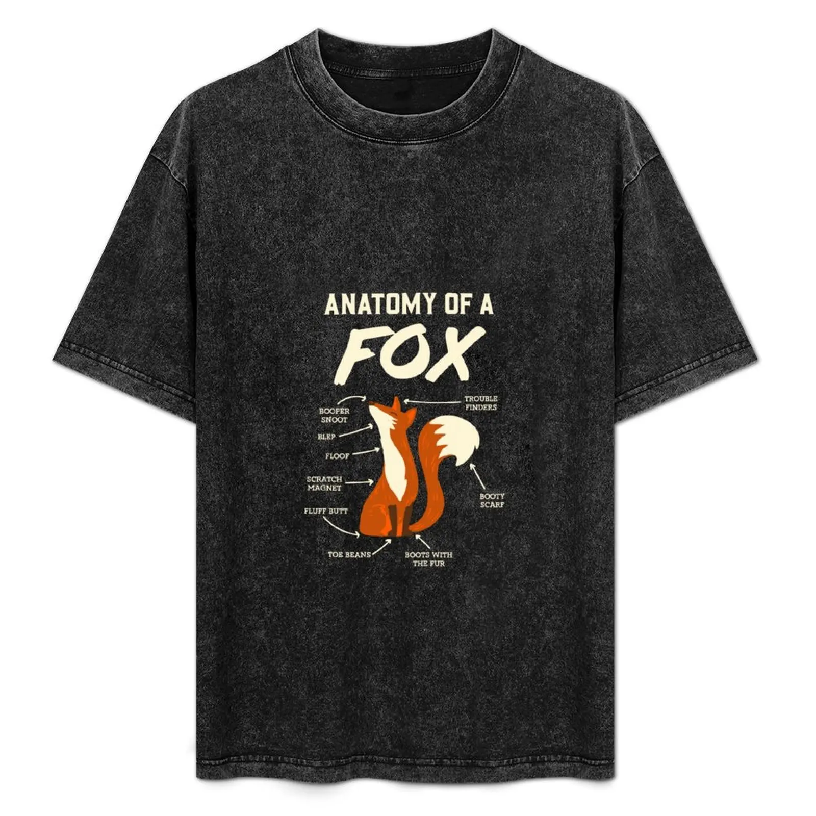 

Furry Fandom Design Anatomy Of A Fox I Dragon I Monster T-Shirt Basic Plain Short Sleeve Crew Neck Tee