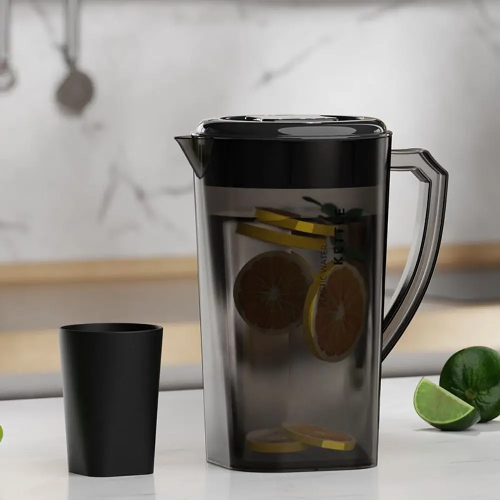 Jarra de agua fría de gran capacidad, resistente al calor, resistente a caídas, 1,3/2,2/3L, jarra de jugo de plástico, tienda de té de la leche