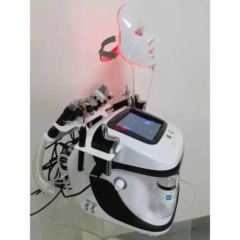 K Hydradermabrasione Hydro 11 in 1 H2O2 Macchina per ossigeno facciale Hydra Dermoabrasione Macchina per pulizia profonda Dispositivo esfoliante per la pelle