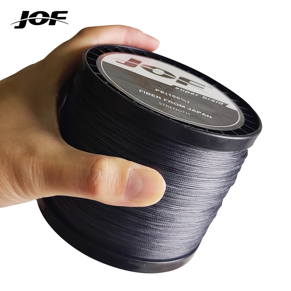Línea de pesca trenzada JOF Spectra pe X8 300-1000M, línea de pesca multifilamento súper resistente de 20-100LB, línea de pesca de carpa