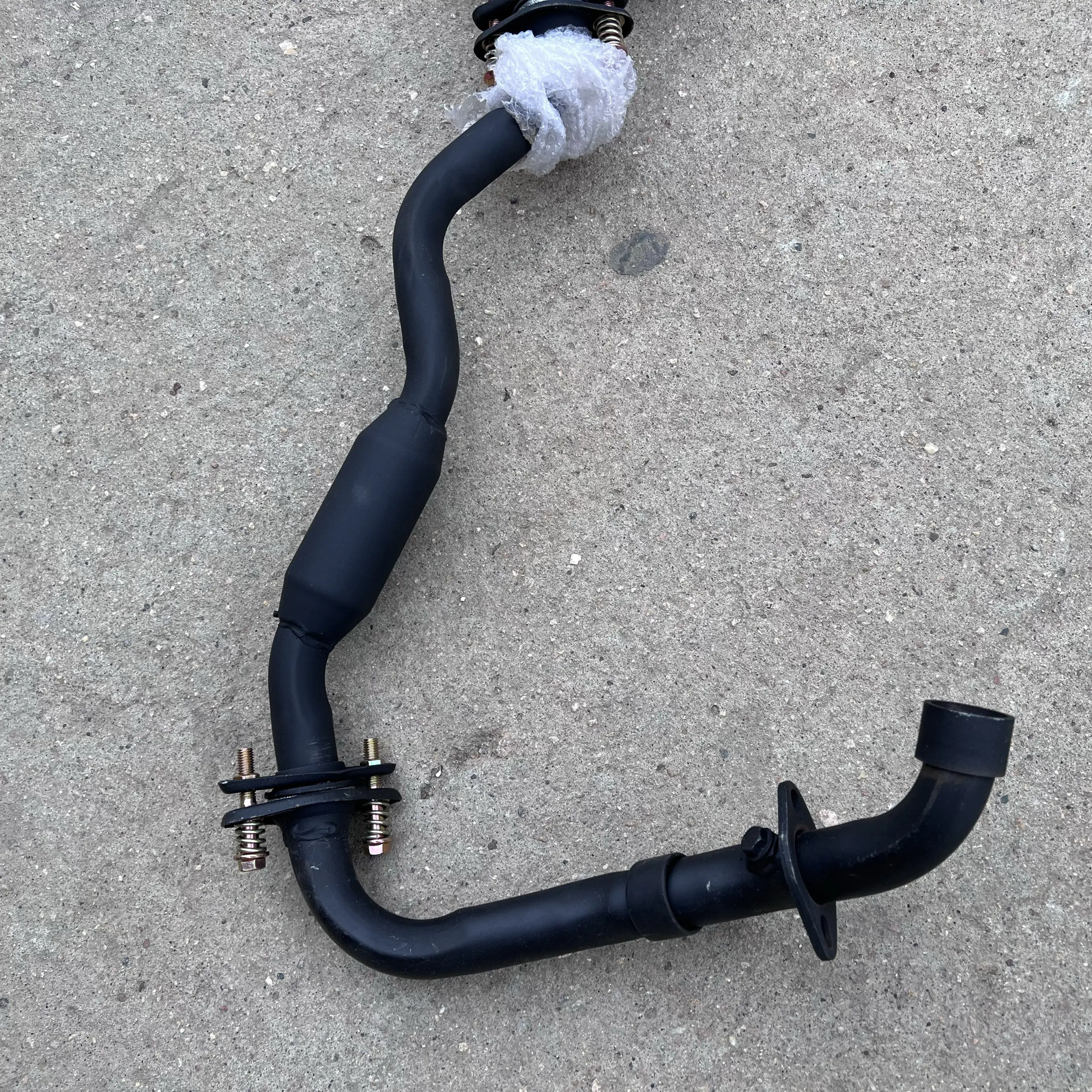 For Dajiangs v3v5 motorcycles tricycle exhaust pipe thickened  v6 chimney silent high temperature muffler assembly