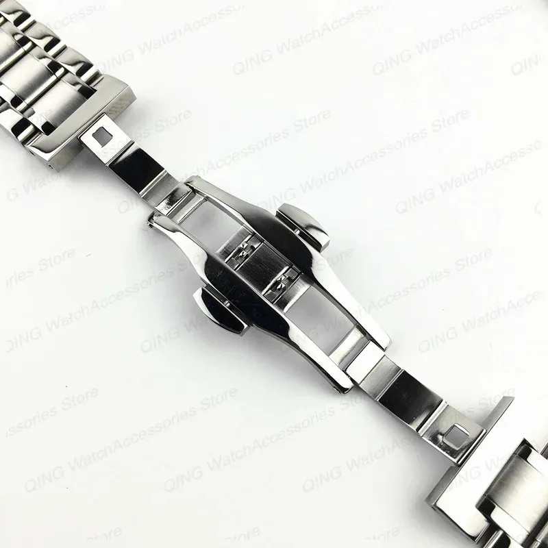 Curved end stainless steel watchband 16mm 17mm 18mm 19mm 20mm 21mm 22mm 23mm 24mm watch strap  For Casio Citizen Selko bracelet