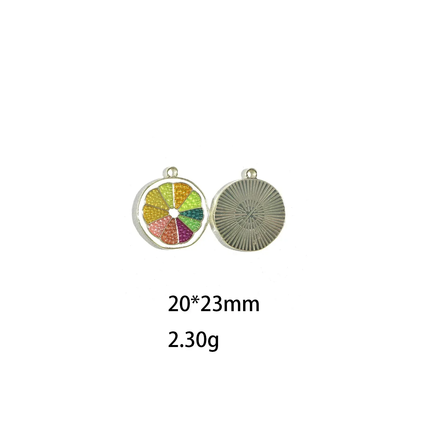 10pcs Yellow Series Fruit Alloy Mango Avocado Banana Pineapple Lemon Charm Necklace DIY Pendants Jewelry Craft Wholesale