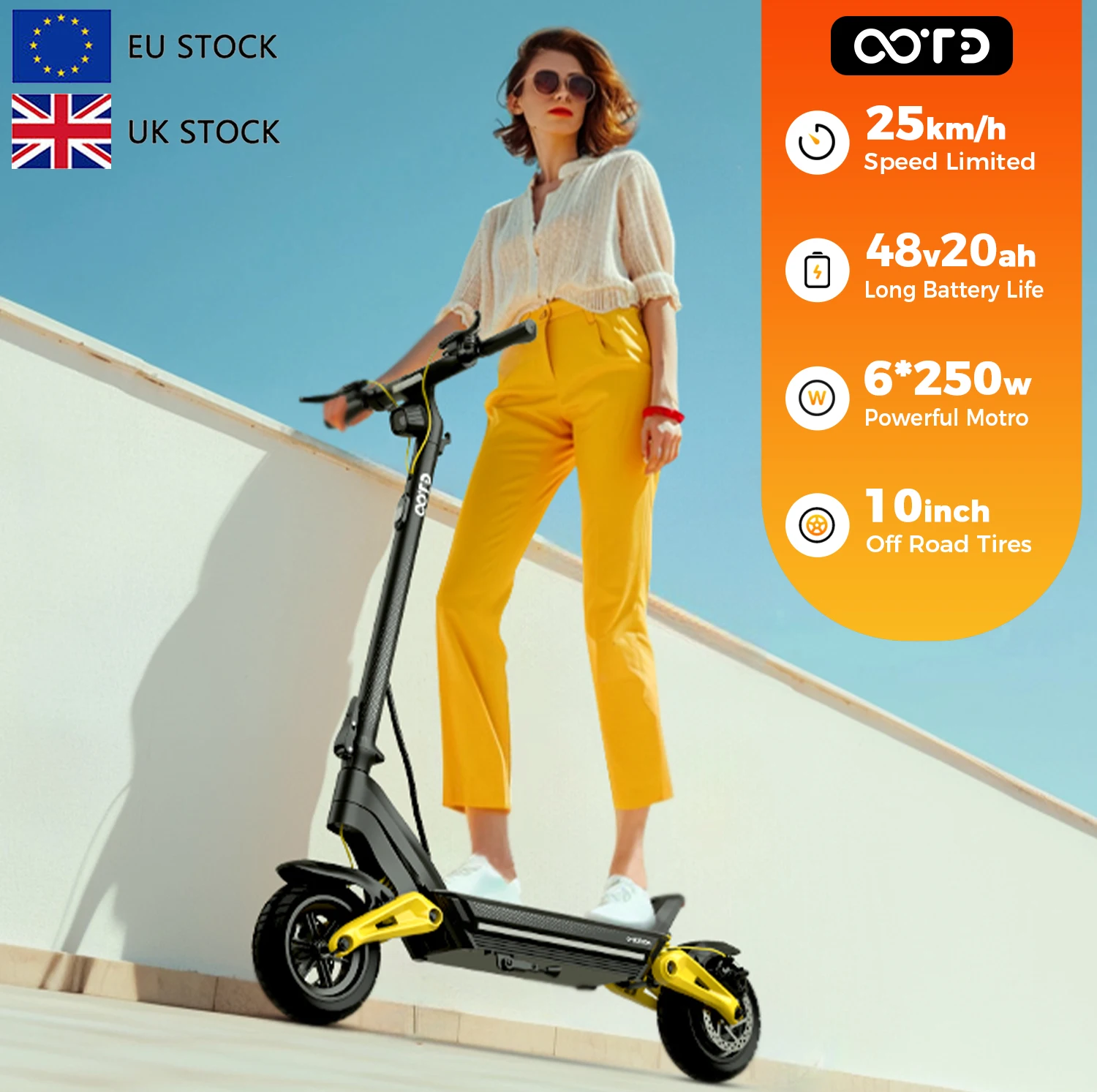

EU UK Warehouse High-Speed Electric Scooter Foldable Road E Scooter Trotinette Electrique Elektroroller for Adult