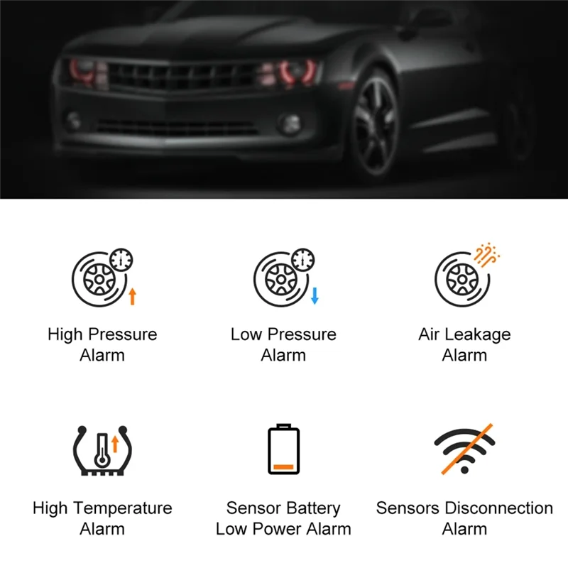 

A29F-беспроводная передача системы контроля давления в шинах USB TPMS с 4 внешними датчиками 0-116PSI для автомобильного DVD на базе Android