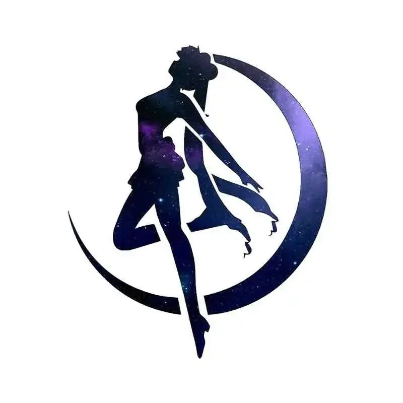 

13cm X 11cm for Sailor Moon DIY Motorcycle Car Stickers Waterproof Scratch-proof Graffiti Sticker PVC Decal Car Accessories